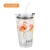 Glass Ins Large Capacity Straw Female Scale Breakfast Cup Milk Cup Drink Cup Adult Internet Celebrity Drinking Cup