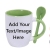 Thermal Transfer Insert Cup Color Handle Cup Advertising Spork Cup Insert Spoon Coating White Cup http:// Detail