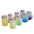 Sublimation Glass Color Bottom Gradient Color Mason Cup Mason Cup Printed Lid Coctail Glass Sealed Straw Handle