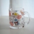 Thermal Transfer Printing Glass Ins Style Fresh Girl Heart Cute with Handle Milk Juice Office