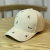 Bear Embroidery Hard Top Mesh Cap Summer Face-Looking Small Sun Hat