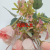 2023 New Single Branch Flower 32cm7 Fork Autumn Small Rose Bud Combination Artificial Flower Artificial Artificial Flower Ornament Fake Flower